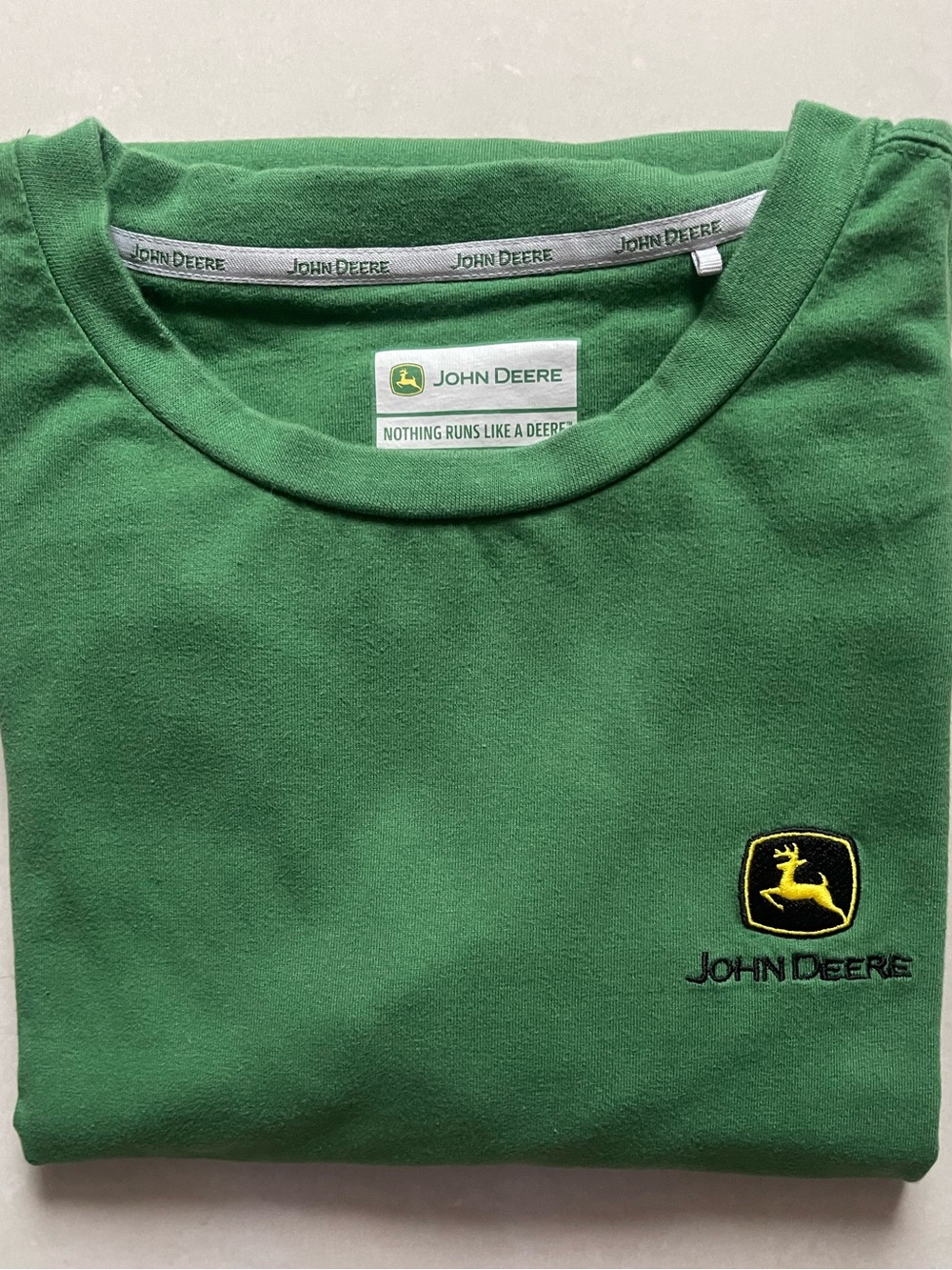 John Deere Men's Green Crewneck T-Shirt Size XL
